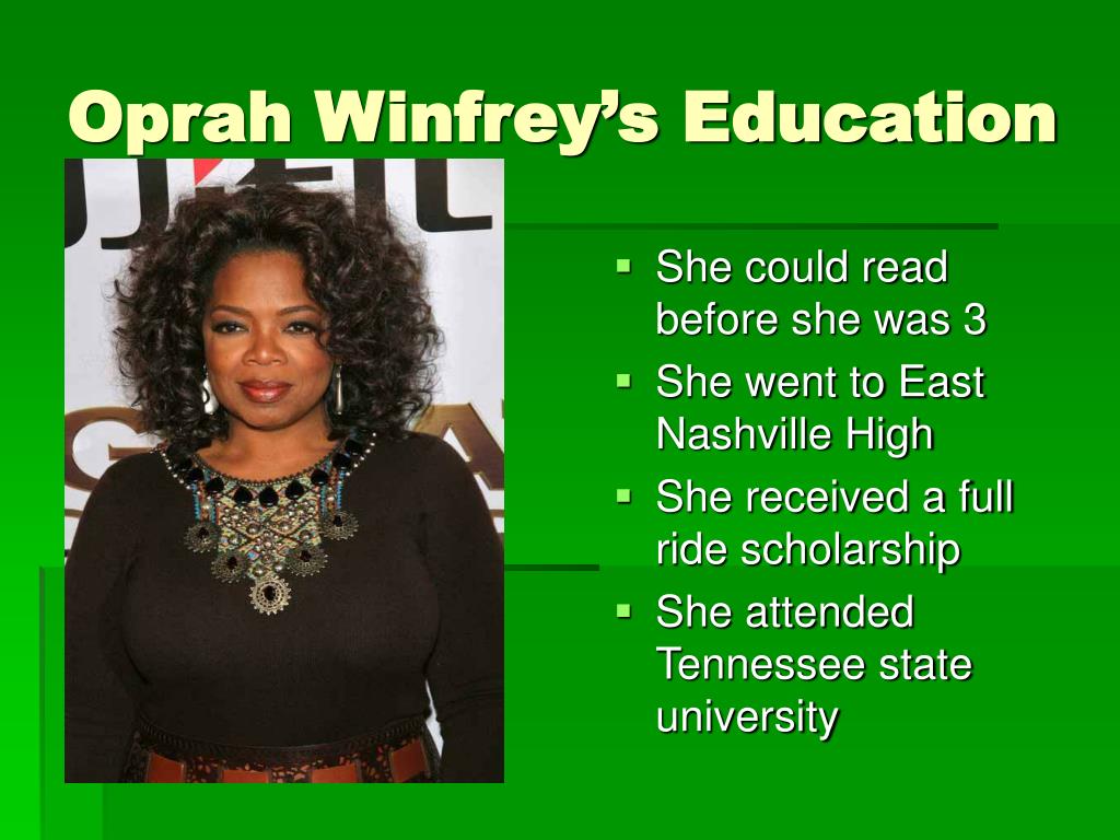 Oprah Winfrey: Empowering Through Education